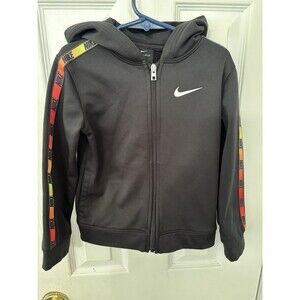 Nike Jacket Hooded Sweatshirt 4T Colorful Black Full Zipper